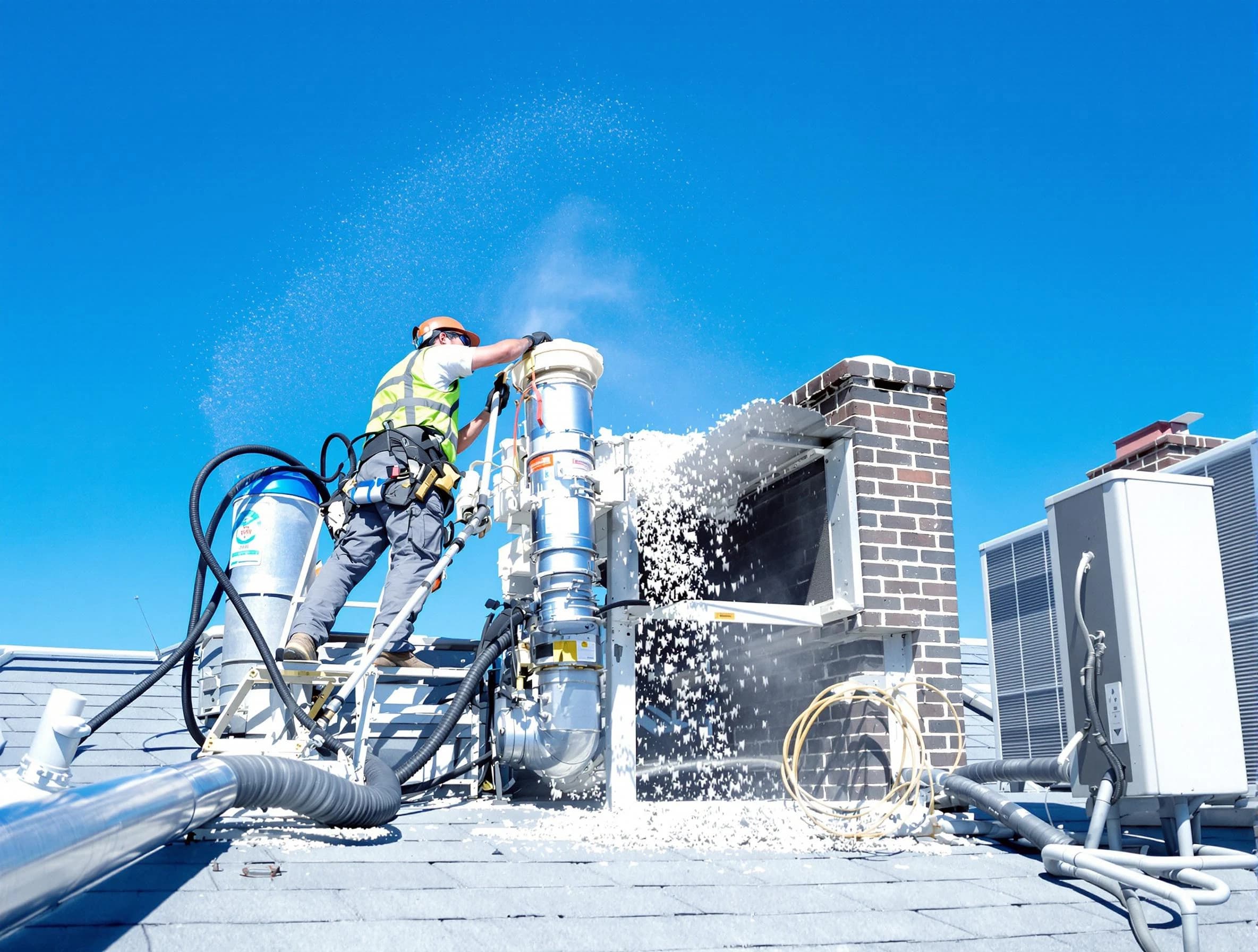 Expert roof dryer vent cleaning by Blackstone Dryer Vent Cleaning in Blackstone