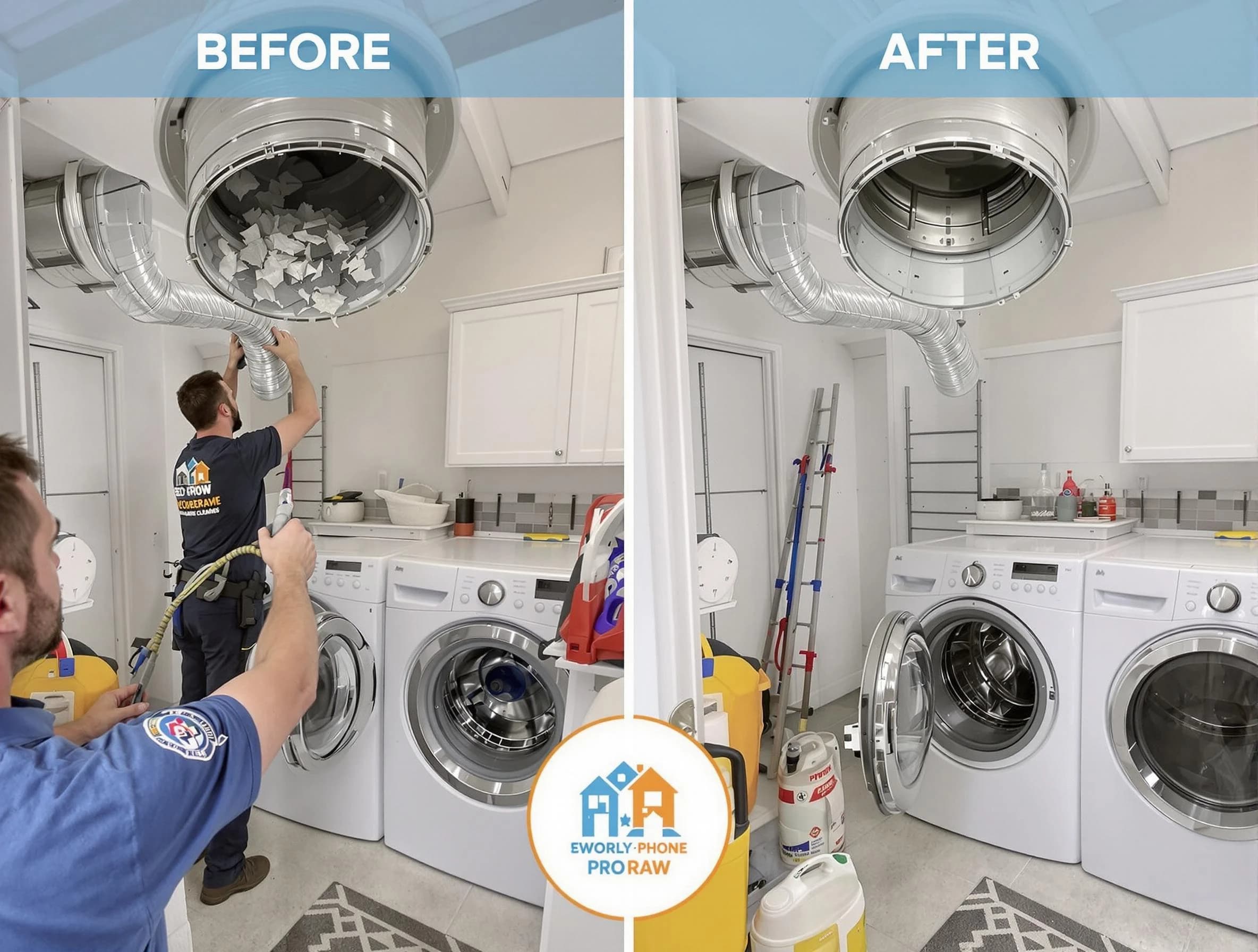 Residential dryer vent cleaning by Blackstone Dryer Vent Cleaning in Blackstone