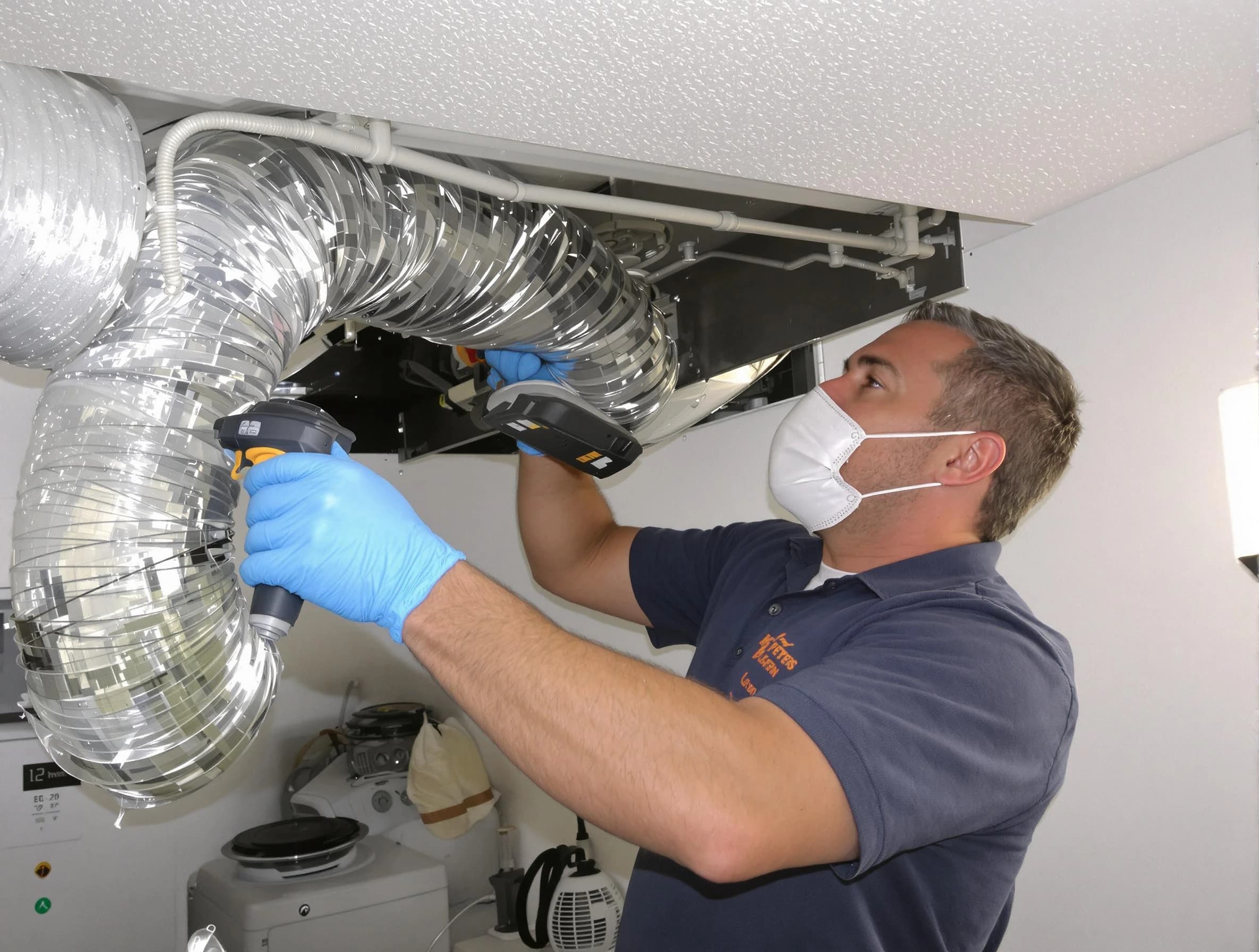 Blackstone Dryer Vent Cleaning professional performing thorough residential dryer vent cleaning in Blackstone
